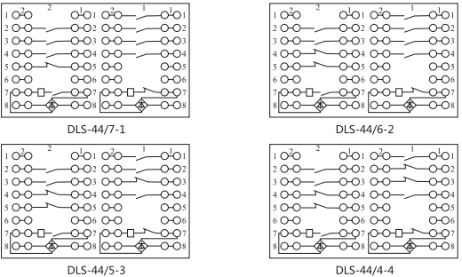 DLS-41/8-4雙位置繼電器內部連接線圖片3