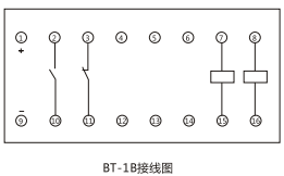 BT-1B/160同步檢查繼電器內部接線及外引接線圖