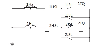 JSL-13繼電器構成的去分流操作機構的保護原理圖