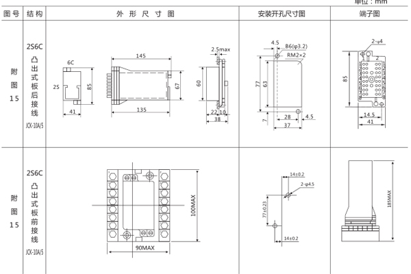 安裝尺寸