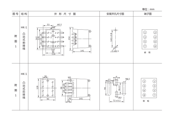 JT-3開(kāi)孔尺寸圖