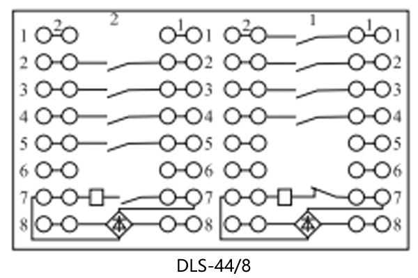 DLS-44/8接線(xiàn)圖