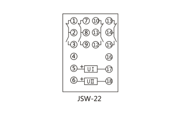 JSW-22接線(xiàn)圖