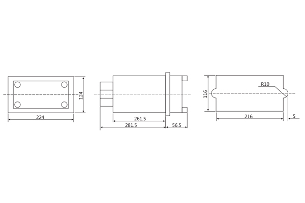 DCD-5A繼電器安裝尺寸