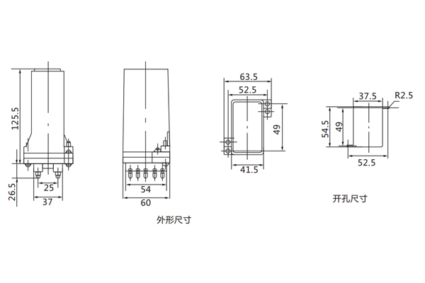 開(kāi)孔尺寸